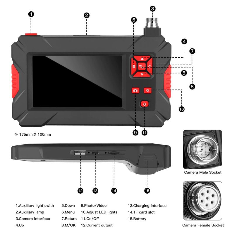 Inspection camera with LCD display P30