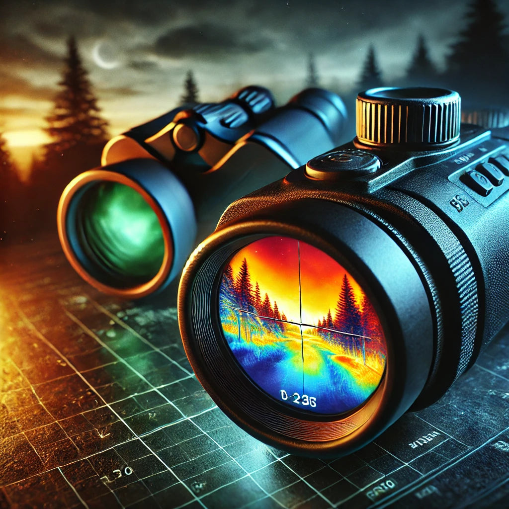 Monocular binoculars with thermal vision HT-A4 with external LCD display