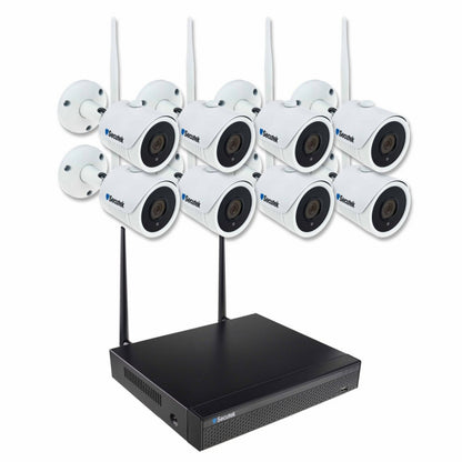 WiFi camera system Secutek SLG-WIFI2108DE8FE200 - 8x2MP camera, NVR