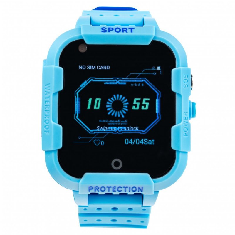 Children's watch with GPS locator KT12 4G - Blue