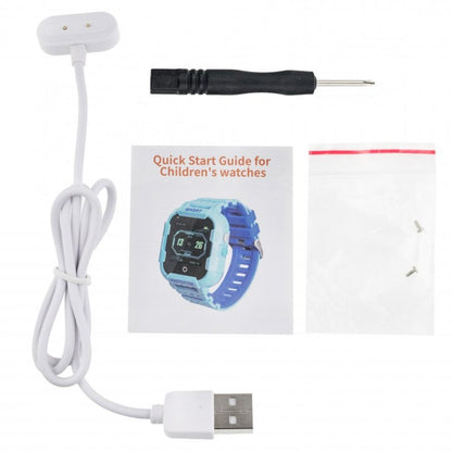 Children's watch with GPS locator KT12 4G - Blue