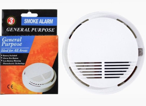 Fire alarm and smoke detector VIP-909 EN14604 + 9V battery free