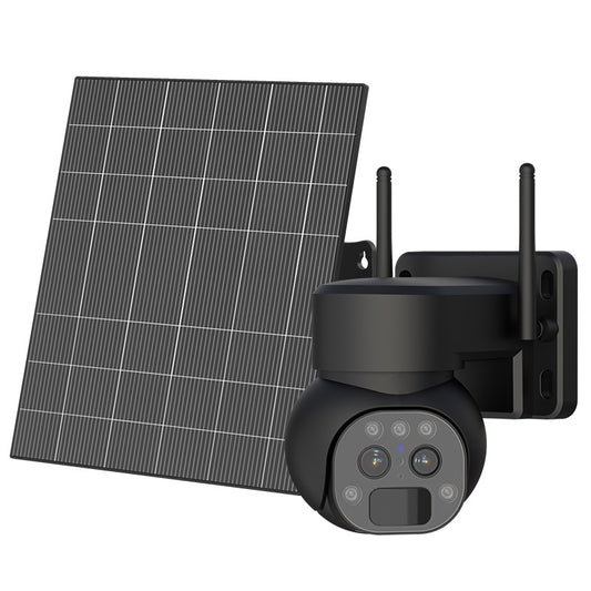 Dual 4G IP PTZ camera with solar panel Y9-4G