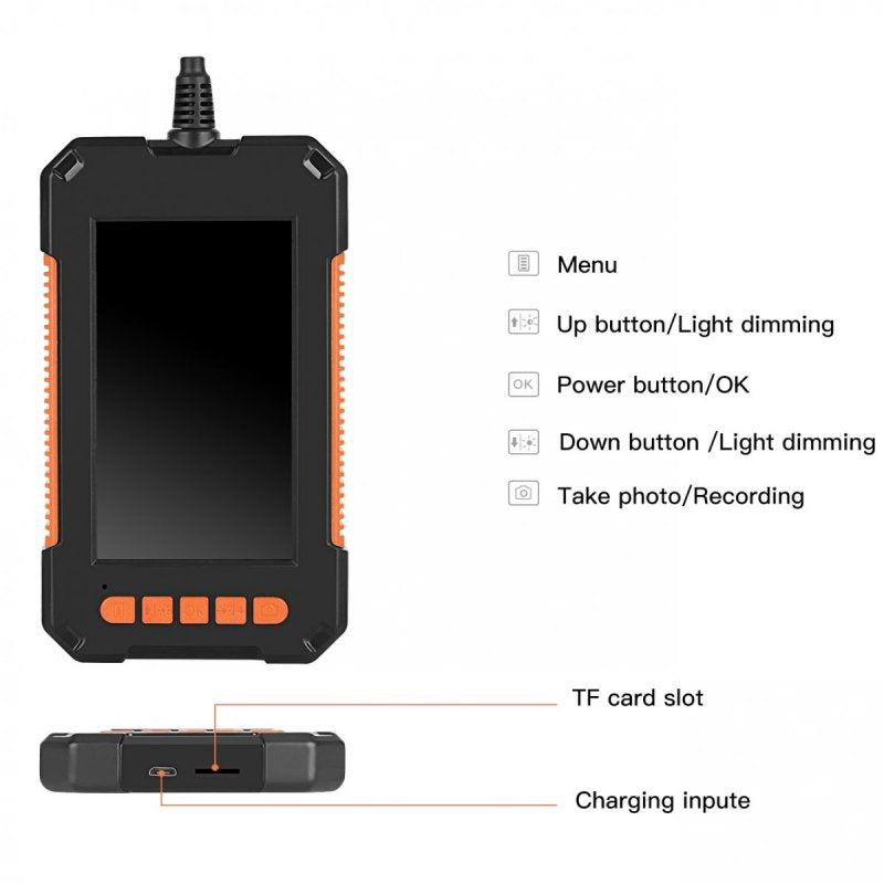 Industrial inspection camera with LCD display U8MM43M - 5m / 8mm