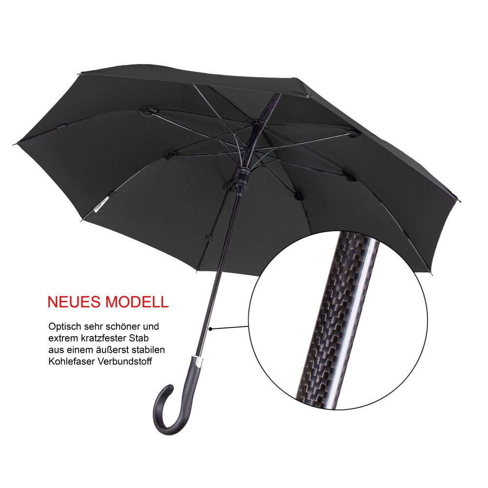 Safety umbrella for women in black