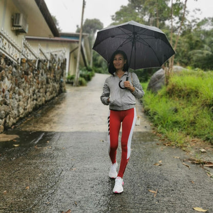 Safety umbrella for women in black