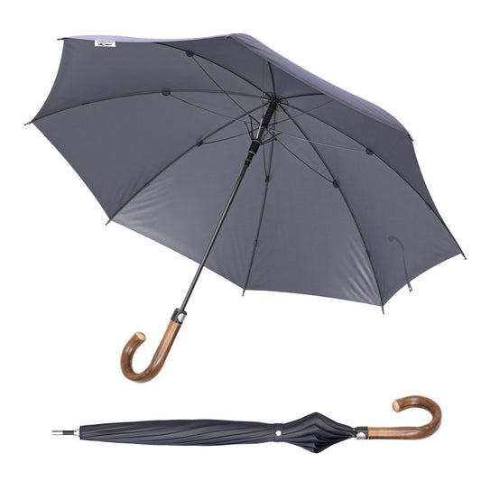 Safety umbrella® "XXL" with 1.05 m round handle with hook brown - without reflective tape