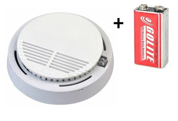 Fire alarm and smoke detector VIP-909 EN14604 + 9V battery free