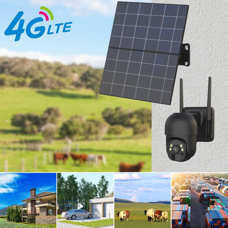 Solar 4G PTZ camera with solar panel SL200-4G