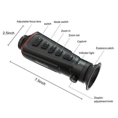 Monocular binoculars with thermal vision HT-A4 with external LCD display